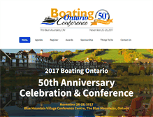 Tablet Screenshot of conference.boatingontario.ca