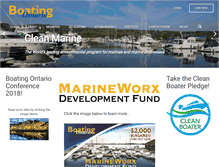 Tablet Screenshot of boatingontario.ca